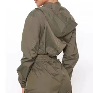 Conjunto de Chaqueta Cortavientos de Invierno para Mujer, Estilo Casual, 2 Piezas, para Uso Diario y Aventuras al Aire Libre, Material de Nailon/Poliéster - Product Image 4