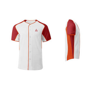 เสื้อเบสบอลติดกระดุมเสื้อใส่เล่นซอฟต์บอลใส่สบายระบายอากาศได้ดีสีตามสั่ง - Product Image 2