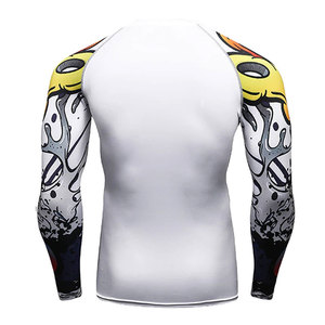 Camiseta de Compresión de Manga Larga para Hombre, Camiseta Deportiva con Estampado por Sublimación para MMA, BJJ, Surf, Gimnasio y Entrenamiento - Product Image 6