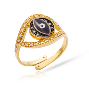 Eye Design Turkish for Girl Handmade <b>Ring</b> Wholesale Handcrafted <b>Adjustable</b> 925 Sterling Silver Jewelry - Product Image 5