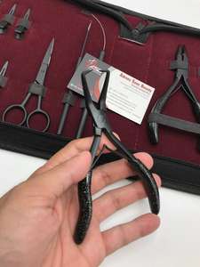 Kit de herramientas de extensión de cabello negro mate de alta calidad ¡Venta al por mayor! ¡Alicate de cinta de acero inoxidable de grado quirúrgico! - Product Image 5