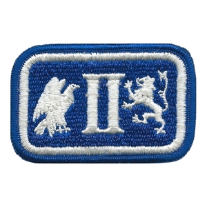 Insigne de bras du Royal Logistic Corps 16 Regiment Brodé à la machine Rouge Bleu Fait Durable Nylon Polyester Taille personnalisable Haute - Product Image 3