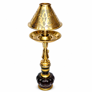Luxury Heavy <b>Mini</b> Kamanja Deep Hand Engraving Solid Brass Egyptian Shisha Hookah - Product Image 1
