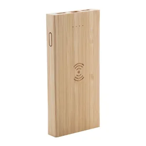 Banque d'alimentation sans fil en bambou écologique Wooster – Gadgets promotionnels - Product Image 6