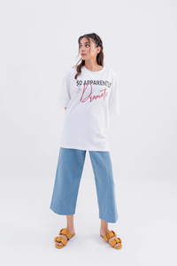 Camiseta de mujer, Camiseta corta, Camiseta de cuello redondo para mujer, camisetas sueltas de manga corta - Product Image 2