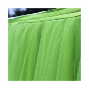 กระโปรงโต๊ะผ้าโปร่งลายลูกไม้สำหรับโรงแรมสีแดงมีการออกแบบที่แตกต่างกันสำหรับงานแต่งงานและการตกแต่งบ้าน - Product Image 2