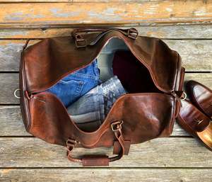 Fabricante proveedor de bolsa de lona de cuero auténtico para unisex - Product Image 5