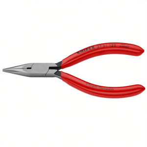 Alicates de Punta Plana Knipex Precision Mechanics, Anodizados en Negro con Cabeza Pulida, Mangos Recubiertos de Plástico, Mordazas Semicirculares - Product Image 2