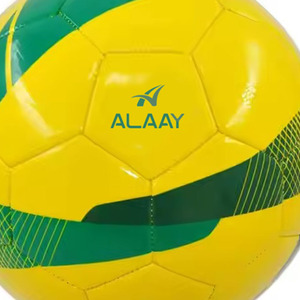 Balón de fútbol de PVC con logotipo personalizado de Alaay, tamaño estándar de fútbol cosido a máquina de alta calidad para premios de fábrica - Product Image 2