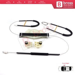 BWR124 Kit de réparation de lève-vitre porte avant droite pour Toledo MK2 1M2 1998-2004 Leon MK1 1M1 1999-2006 4/5 porte 1M0837462A - Product Image 3