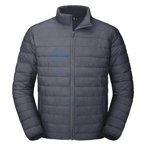 Chaqueta acolchada con aislamiento para hombre al por mayor abrigo de invierno ligero a prueba de viento repelente al agua nailon transpirable poliéster suave - Product Image 1