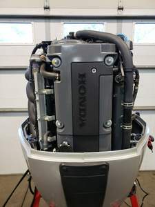 Moteur hors-bord d'occasion de qualité industrielle 2005 Ho-nd-a 150HP 4 temps 25 arbre long OEM 405 heures 3 ans de garantie - Product Image 4