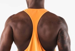 Ropa de gimnasio transpirable para hombre, hecha a medida, con camiseta sin mangas de estilo casual, para venta en línea a bajo precio. - Product Image 5