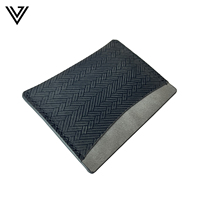 Dompet Kartu Tipis Desain Terbuka Dual Tone Unisex Mewah Anti-RFID, Tahan Lama, Pendek, Bergaya, Kulit PU Warna Permen