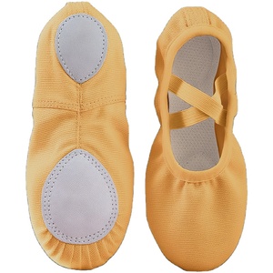Wholesale Custom Women Modern Dance Basic <b>Practice</b> Shoes Leather Sole Canvas Training Shoes High Quality Women Ballet Dancing - Product Image 1