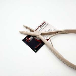 Vente chaude Nude Beige Professionnel Pince D'extension De Cheveux 7 "Microlink Perles Remover & Trame Extension Outil En Acier Inoxydable - Product Image 2