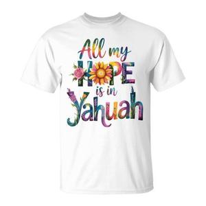 Tutta la mia fede è in Yahuah, potente maglietta spirituale per i credenti - Product Image 1