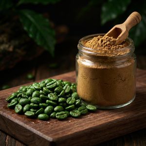 고순도 녹색 커피빈 추출물 50% 클로로겐산 프리미엄 벌크 파우더 천연 체중 감량 항산화원 - Product Image 1