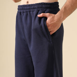 Custom Men's Baggy Sweatpants Loose Fit Oversized Cotton Straight <b>Leg</b> Pants Winter Drawstring Breathable Waterproof Windproof - Product Image 3