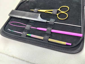 Hot Selling 6pcs Hair Extension Beading Tool Kit I-Link Micro Ring Beads <b>Plier</b> <b>Set</b> Threader Wire Stainless Steel Commercial Use - Product Image 5