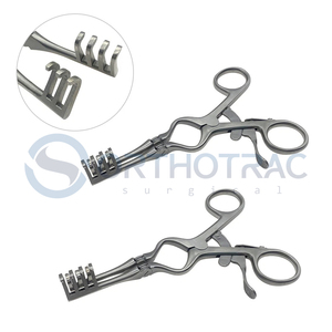 Ortho Self Retaining Double Joint Hook Orthotrac Instrument chirurgical manuel en acier inoxydable MOL Safety Haute qualité Certifié CE - Product Image 4