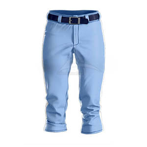 Pantalons de baseball respirants sur mesure en gros du Pakistan, haute qualité, 100 % polyester, couleurs et logo personnalisés, 2025 - Product Image 2
