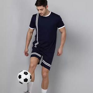 ชุดวอร์ม2ชิ้นสำหรับผู้ชายชุดวอร์มผ้าฝ้าย100% ระบายอากาศได้ดีชุดวอร์มฟิตเนส - Product Image 3