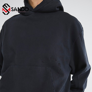 Personalizado 3D para Puff Imprimir Ligero Peso pesado Alternativas Alta calidad 100% Algodón Hombres Sudadera con capucha de gran tamaño Sudadera con capucha - Product Image 2