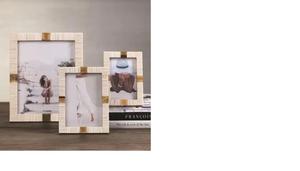 Cadre photo en résine de haute qualité avec motif en os et corne Type MDF, décor à la main, artisanat d'art, ornements de Noël et cadeau - Product Image 5