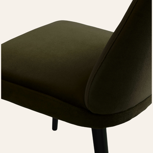 Chaise de salle à manger rembourrée en sable, chaise de salle à manger moderne pour la maison, le restaurant et l'usage commercial - Product Image 4