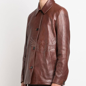 Wholesale Plus Size <b>Leather</b> <b>Shirts</b> Outdoor Use <b>Leather</b> <b>Shirts</b> Stand Collar Men <b>Leather</b> <b>Shirt</b> - Product Image 5