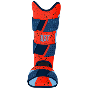 Protector de Espinilla de Béisbol Personalizado de Cuero QST, Protección Profesional para Piernas de Softbol, Cierre de Velcro Antideslizante, Proveedor de Béisbol - Product Image 1