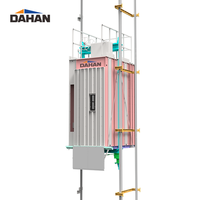 Elevador de Tracción para Construcción DAHAN, Elevador de Plataforma de 1600 kg, Motor de 18.2 kW, Elevador de Carga con Altura de Elevación de 300 m