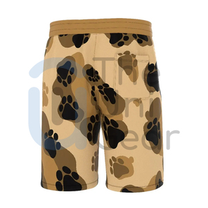 Short de basket-ball en maille personnalisé pour hommes Short de sport de couleur unie avec imprimé rétro vintage Style Streetwear Design uni pour femmes - Product Image 2
