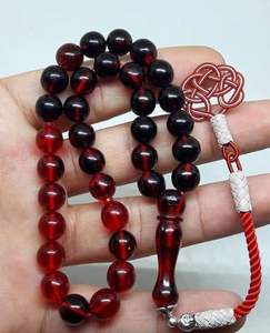 ลูกประคำสีเทอร์ควอยส์ออกแบบมาสำหรับสวดมนต์ทาสบิห์ด้วยลูกปัดเรซินธรรมชาติรูปทรง - Product Image 5