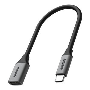 Adaptador y Conector USB C a USB A de 0.15m, Gris y Negro, Modelo AD 1011 - Product Image 1