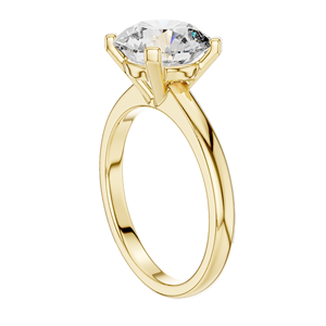 Anillo Solitario con Diamante Cultivado en Laboratorio de Corte Brillante Redondo de 2.5 CT para Mujer, Diamante VVS-VS EF CVD, Oro de 18K, 14K, 10K y Plata 925 - Product Image 2