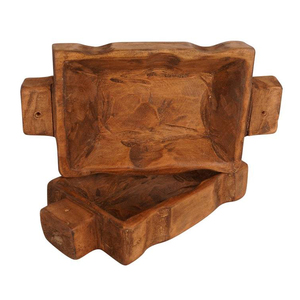 ชุดชามแป้งไม้อะคาเซียทำด้วยมือสุดโรแมนติกชุดพอร์ซเลนและมะพร้าวสำหรับตกแต่งบ้านเทียนหอมอบเชยทำจากเวียดนาม - Product Image 3