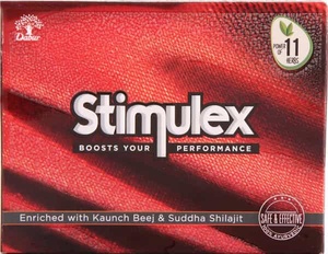 Cápsulas Dabur Stimulex para el Bienestar Sexual, Tira de 10 Unidades para Hombres, Vitalidad, Energía, Resistencia, Apoyo Diario, Tabletas Herbales - Product Image 2