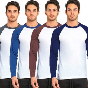 Hombres Entrenamiento Correr Gimnasio de secado rápido Hombres Fitness Camisetas Deporte Manga larga Camisas de compresión para hombres - Product Image 4
