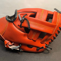 Guantes de Béisbol para Receptor, para Lanzadores Zurdos, Cuero de Alta Calidad, Algodón, Diseños Personalizados, Uso Profesional