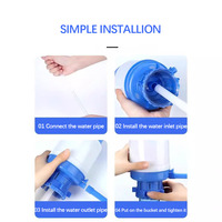 Pompe Distributrice d'Eau Froide Portable en Plastique en Gros avec Paille à Pression Manuelle pour Utilisation Extérieure et Automobile Modèle de Bureau