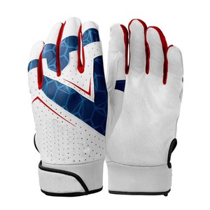 Guantes de bateo de béisbol de cuero genuino de piel de cabra con puño largo, fabricantes personalizados para niños, jóvenes, hombres, entrenamiento, guantes de bateo de Softbol - Product Image 1