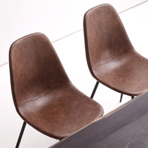 BFG027 Modern Leather Armchair with Metal Legs Revolving and <b>Reclining</b> Comfortable Convertible Design for Home Office Use - Product Image 4