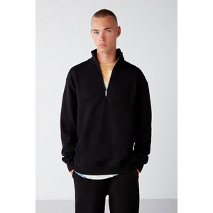 GRIMELANGE <b>Men's</b> <b>Half</b>-<b>Zip</b> <b>Fleece</b> Sweatshirt-Ultra Soft Stand Collar Regular Fit - Product Image 4