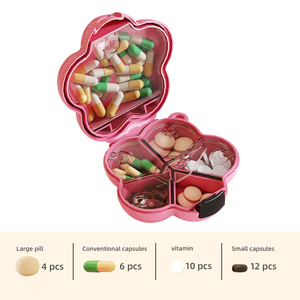 Chengyan du lịch <span class=keywords><strong>Organizer</strong></span> Pill lưu trữ trường hợp hàng tuần 5 ngày nhựa Pill Box Portable y học <span class=keywords><strong>Organizer</strong></span> với ngăn lớn - Product Image 4
