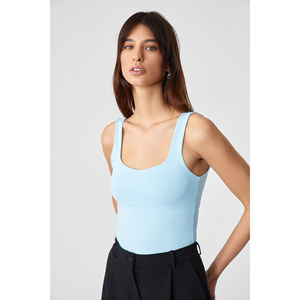 GRIMELANGE Women's Slim Fit Scoop Neck Blouse by Sanuki - Product Image 3