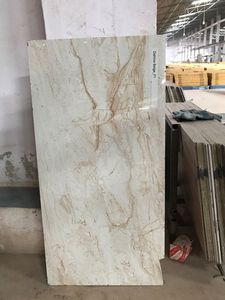 600x1200mm Carreaux de porcelaine aspect marbre beige finition brillante style classique antidérapant pour sol de centre commercial moderne - Product Image 6