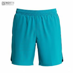 Pantalones Cortos Deportivos Casuales para Hombre, de Venta Caliente, Diseño Sólido, Spandex y Algodón, Transpirables, con Malla, Bolsillos, Ecológicos, Servicio OEM - Product Image 1