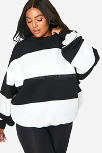Sudaderas Extra Grandes para Mujer, Mezcla de Algodón y Poliéster, Sudaderas de Invierno Ecológicas de Secado Rápido, Manga Murciélago, Hombro Caído - Product Image 6